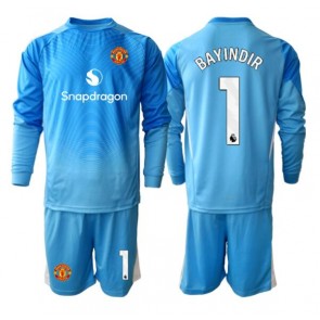 Manchester United Altay Bayindir #1 Brankářské Dětské Domácí Dres 2025-26 Dlouhý Rukáv (+ trenýrky)