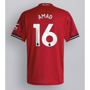 Manchester United Amad Diallo #16 Domácí Dres 2025-26 Krátký Rukáv