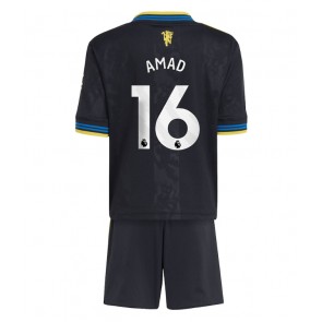 Manchester United Amad Diallo #16 Dětské Alternativní Dres 2025-26 Krátký Rukáv (+ trenýrky)
