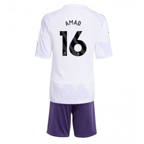Manchester United Amad Diallo #16 Dětské Venkovní Dres 2025-26 Krátký Rukáv (+ trenýrky)