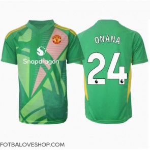 Manchester United Andre Onana #24 Brankářské Alternativní Dres 2024-25 Krátký Rukáv