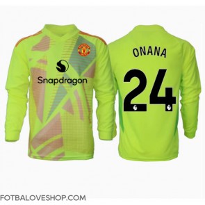 Manchester United Andre Onana #24 Brankářské Venkovní Dres 2024-25 Dlouhý Rukáv