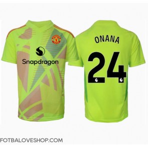 Manchester United Andre Onana #24 Brankářské Venkovní Dres 2024-25 Krátký Rukáv