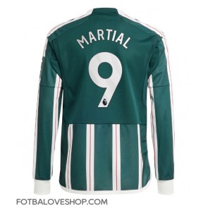 Manchester United Anthony Martial #9 Venkovní Dres 2023-24 Dlouhý Rukáv