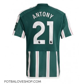Manchester United Antony #21 Venkovní Dres 2023-24 Krátký Rukáv