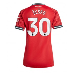 Manchester United Benjamin Sesko #30 Dámské Domácí Dres 2025-26 Krátký Rukáv