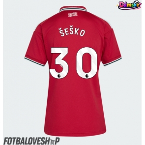Manchester United Benjamin Sesko #30 Dámské Domácí Dres 2026-27 Krátký Rukáv