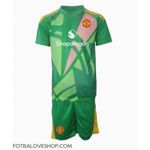 Manchester United Brankářské Dětské Alternativní Dres 2024-25 Krátký Rukáv (+ trenýrky)
