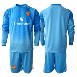 Manchester United Brankářské Dětské Domácí Dres 2025-26 Dlouhý Rukáv (+ trenýrky)