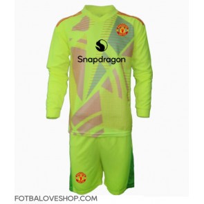 Manchester United Brankářské Dětské Venkovní Dres 2024-25 Dlouhý Rukáv (+ trenýrky)