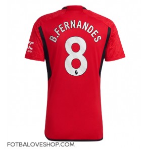 Manchester United Bruno Fernandes #8 Domácí Dres 2023-24 Krátký Rukáv