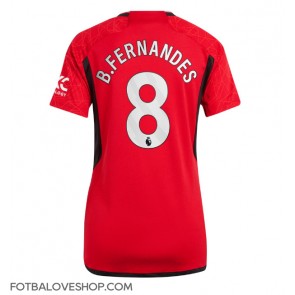 Manchester United Bruno Fernandes #8 Dámské Domácí Dres 2023-24 Krátký Rukáv