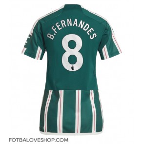 Manchester United Bruno Fernandes #8 Dámské Venkovní Dres 2023-24 Krátký Rukáv
