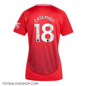 Manchester United Casemiro #18 Dámské Domácí Dres 2024-25 Krátký Rukáv