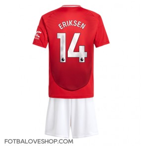 Manchester United Christian Eriksen #14 Dětské Domácí Dres 2024-25 Krátký Rukáv (+ trenýrky)