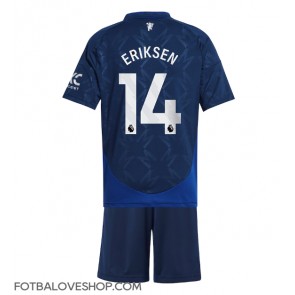 Manchester United Christian Eriksen #14 Dětské Venkovní Dres 2024-25 Krátký Rukáv (+ trenýrky)