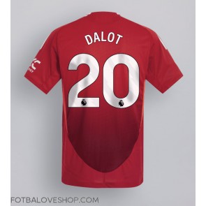 Manchester United Diogo Dalot #20 Domácí Dres 2024-25 Krátký Rukáv