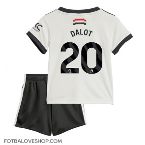 Manchester United Diogo Dalot #20 Dětské Alternativní Dres 2024-25 Krátký Rukáv (+ trenýrky)
