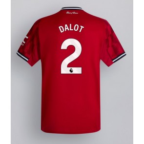 Manchester United Diogo Dalot #2 Domácí Dres 2025-26 Krátký Rukáv