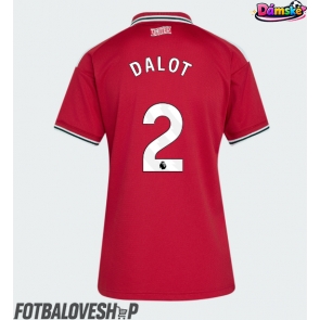 Manchester United Diogo Dalot #2 Dámské Domácí Dres 2026-27 Krátký Rukáv