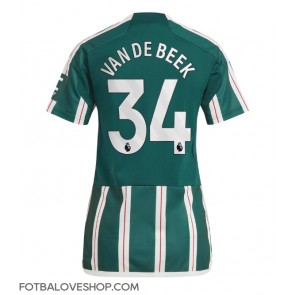 Manchester United Donny van de Beek #34 Dámské Venkovní Dres 2023-24 Krátký Rukáv