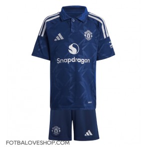 Manchester United Dětské Venkovní Dres 2024-25 Krátký Rukáv (+ trenýrky)