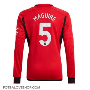 Manchester United Harry Maguire #5 Domácí Dres 2023-24 Dlouhý Rukáv