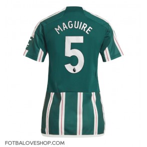 Manchester United Harry Maguire #5 Dámské Venkovní Dres 2023-24 Krátký Rukáv