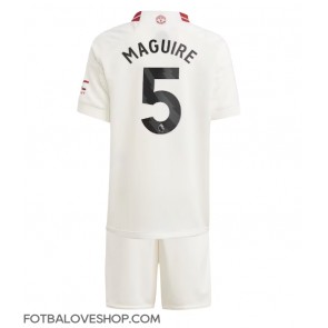 Manchester United Harry Maguire #5 Dětské Alternativní Dres 2023-24 Krátký Rukáv (+ trenýrky)