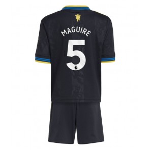 Manchester United Harry Maguire #5 Dětské Alternativní Dres 2025-26 Krátký Rukáv (+ trenýrky)