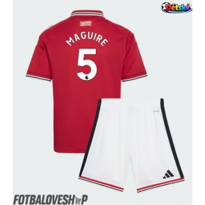 Manchester United Harry Maguire #5 Dětské Domácí Dres 2026-27 Krátký Rukáv (+ trenýrky)
