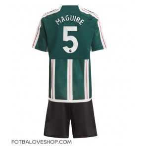 Manchester United Harry Maguire #5 Dětské Venkovní Dres 2023-24 Krátký Rukáv (+ trenýrky)