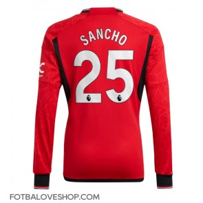 Manchester United Jadon Sancho #25 Domácí Dres 2023-24 Dlouhý Rukáv