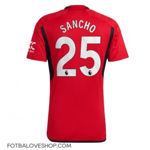 Manchester United Jadon Sancho #25 Domácí Dres 2023-24 Krátký Rukáv