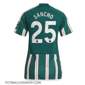 Manchester United Jadon Sancho #25 Dámské Venkovní Dres 2023-24 Krátký Rukáv