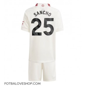 Manchester United Jadon Sancho #25 Dětské Alternativní Dres 2023-24 Krátký Rukáv (+ trenýrky)