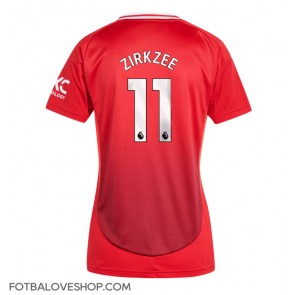 Manchester United Joshua Zirkzee #11 Dámské Domácí Dres 2024-25 Krátký Rukáv