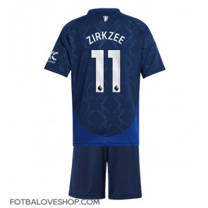 Manchester United Joshua Zirkzee #11 Dětské Venkovní Dres 2024-25 Krátký Rukáv (+ trenýrky)