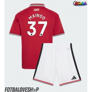 Manchester United Kobbie Mainoo #37 Dětské Domácí Dres 2026-27 Krátký Rukáv (+ trenýrky)