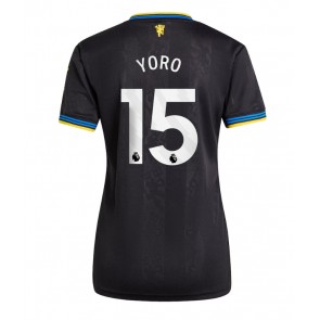 Manchester United Leny Yoro #15 Dámské Alternativní Dres 2025-26 Krátký Rukáv