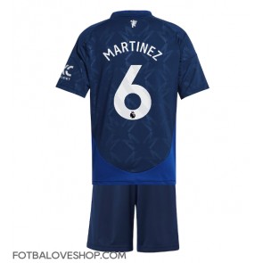 Manchester United Lisandro Martinez #6 Dětské Venkovní Dres 2024-25 Krátký Rukáv (+ trenýrky)