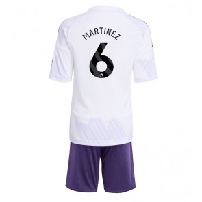 Manchester United Lisandro Martinez #6 Dětské Venkovní Dres 2025-26 Krátký Rukáv (+ trenýrky)