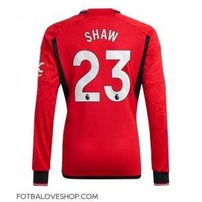 Manchester United Luke Shaw #23 Domácí Dres 2023-24 Dlouhý Rukáv