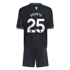 Manchester United Manuel Ugarte #25 Dětské Alternativní Dres 2025-26 Krátký Rukáv (+ trenýrky)