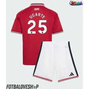 Manchester United Manuel Ugarte #25 Dětské Domácí Dres 2026-27 Krátký Rukáv (+ trenýrky)