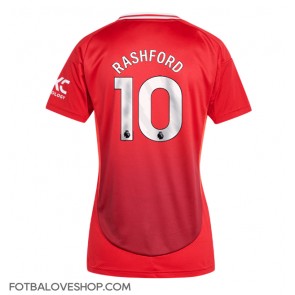 Manchester United Marcus Rashford #10 Dámské Domácí Dres 2024-25 Krátký Rukáv