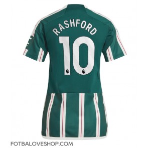 Manchester United Marcus Rashford #10 Dámské Venkovní Dres 2023-24 Krátký Rukáv