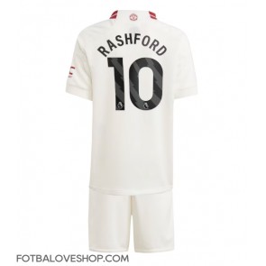 Manchester United Marcus Rashford #10 Dětské Alternativní Dres 2023-24 Krátký Rukáv (+ trenýrky)