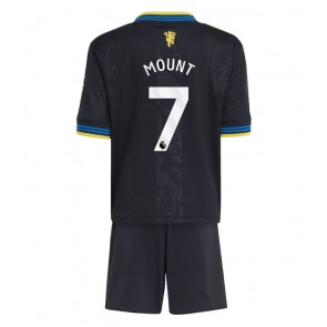 Manchester United Mason Mount #7 Dětské Alternativní Dres 2025-26 Krátký Rukáv (+ trenýrky)