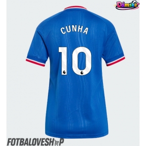 Manchester United Matheus Cunha #10 Dámské Venkovní Dres 2026-27 Krátký Rukáv